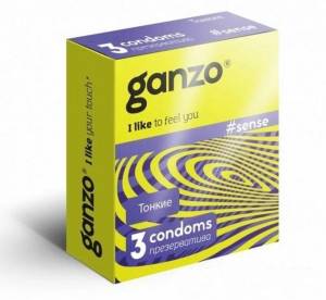 Презервативы Ganzo тонкие 3шт