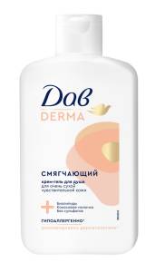 Крем-гель для душа Дав Derma гипоаллергенный смягчающий 280мл