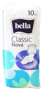 Прокладки Белла белая линия Nova classic drainette air 10шт